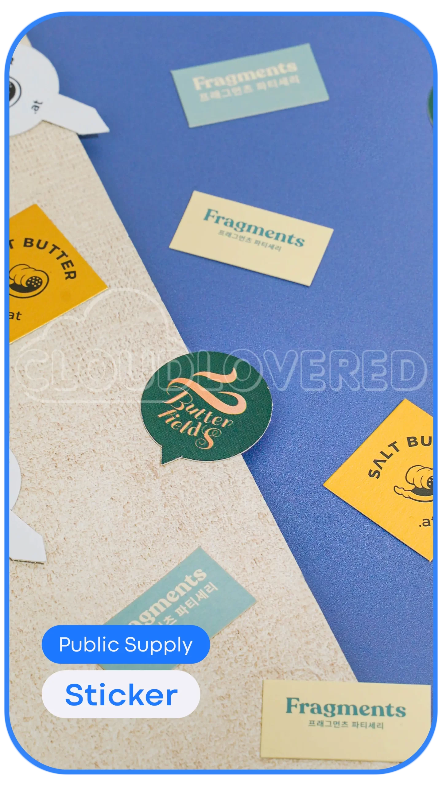 Sticker cloudlovered